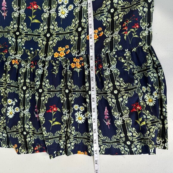 Agua Bendita Target Sundress 2XL Blue Botanical Floral - Picture 8 of 12